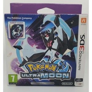 3DS Pokemon Ultra Moon Steelbook Edition (UK IMPORT) GAME NEW Nintendo